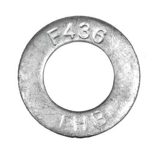 A325FW118G 1-1/8" F436 Structural Flat Washer, Hardened, HDG (Import)